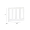 M22599W,The MDB Family,Mini Toddler Bed Conversion Kit (Otto) in White