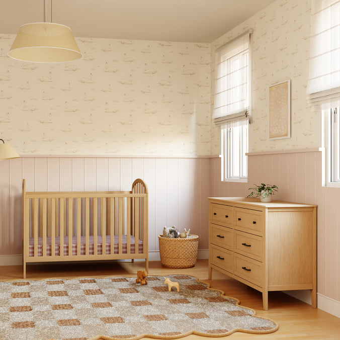 M23901HY,DaVinci,Beau 3-in-1 Convertible Crib in Honey