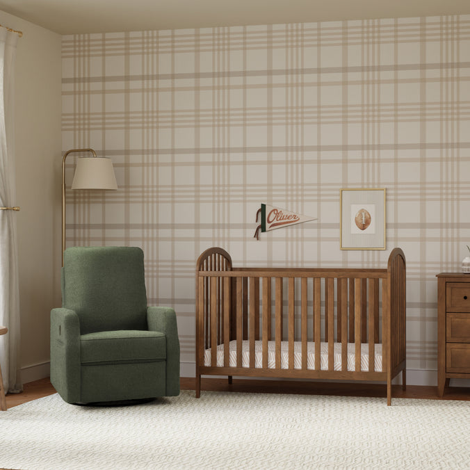 M23901L,DaVinci,Beau 3-in-1 Convertible Crib in Walnut