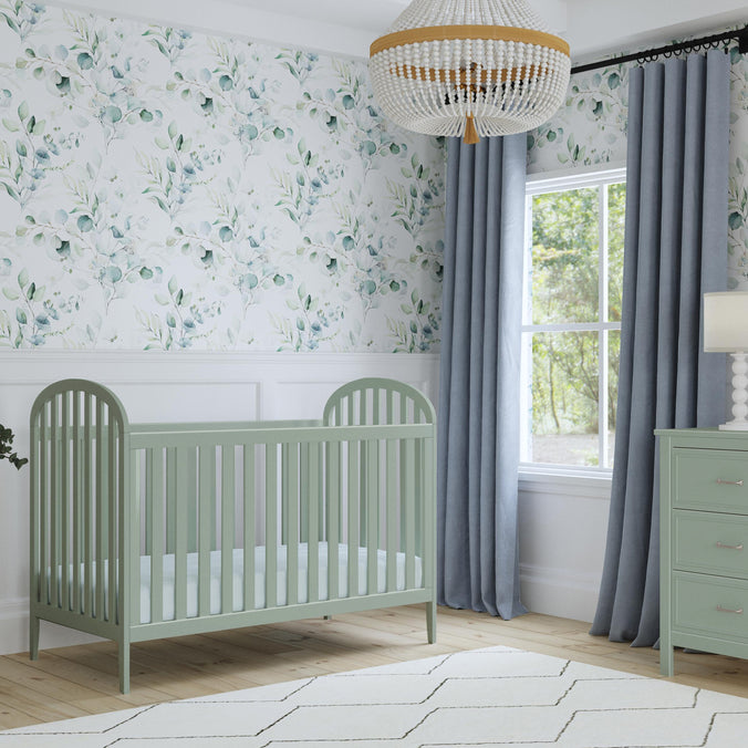 M23901LS,DaVinci,Beau 3-in-1 Convertible Crib in Light Sage