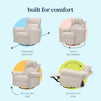 M24386BH,DaVinci,Suzy Flex Swivel Recliner w/ Adj. Arms & Headrest in Beach