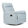 M24387HBL,DaVinci,Suzy Swivel Recliner in Heathered Blue