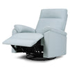 M24387HBL,DaVinci,Suzy Swivel Recliner in Heathered Blue