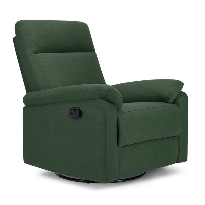 M24387PNG,DaVinci,Suzy Swivel Recliner in Pine Green