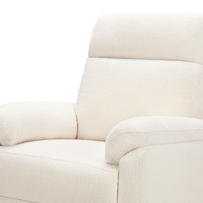 M24388CCB,DaVinci,Suzy Electronic Swivel Recliner in Cozy Cream Boucle