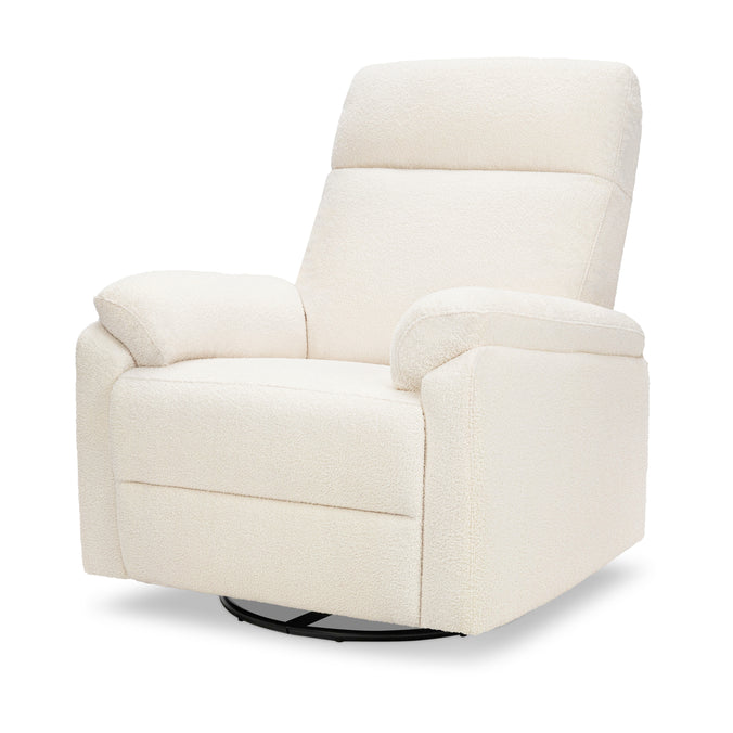M24388CCB,DaVinci,Suzy Electronic Swivel Recliner in Cozy Cream Boucle