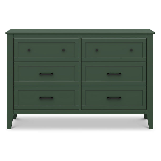 M24726FRGR,DaVinci,Beau 6-Drawer Dresser in Forest Green