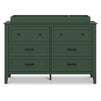 M24726FRGR,DaVinci,Beau 6-Drawer Dresser in Forest Green