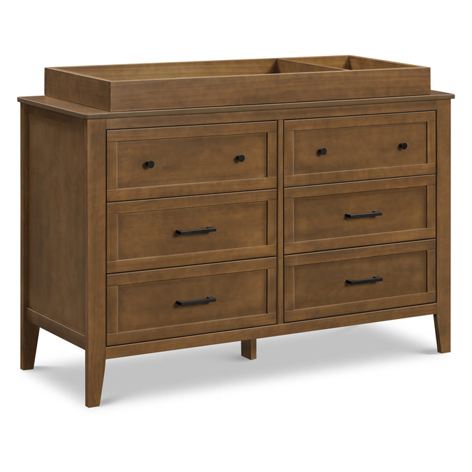 M24726L,DaVinci,Beau 6-Drawer Dresser in Walnut