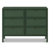 M24926FRGR,DaVinci,Margot 6-Drawer Dresser in Forest Green