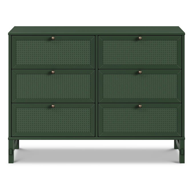 M24926FRGR,DaVinci,Margot 6-Drawer Dresser in Forest Green