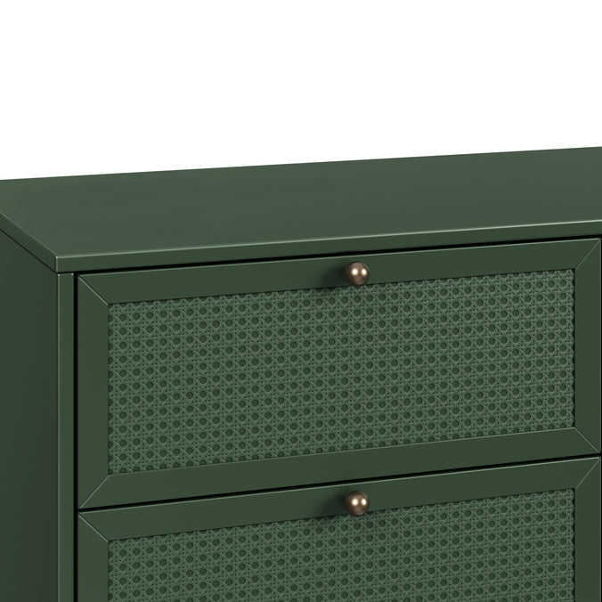 M24926FRGR,DaVinci,Margot 6-Drawer Dresser in Forest Green