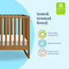 M25001CT,DaVinci,Hunter 3-in-1 Convertible Crib in Chestnut