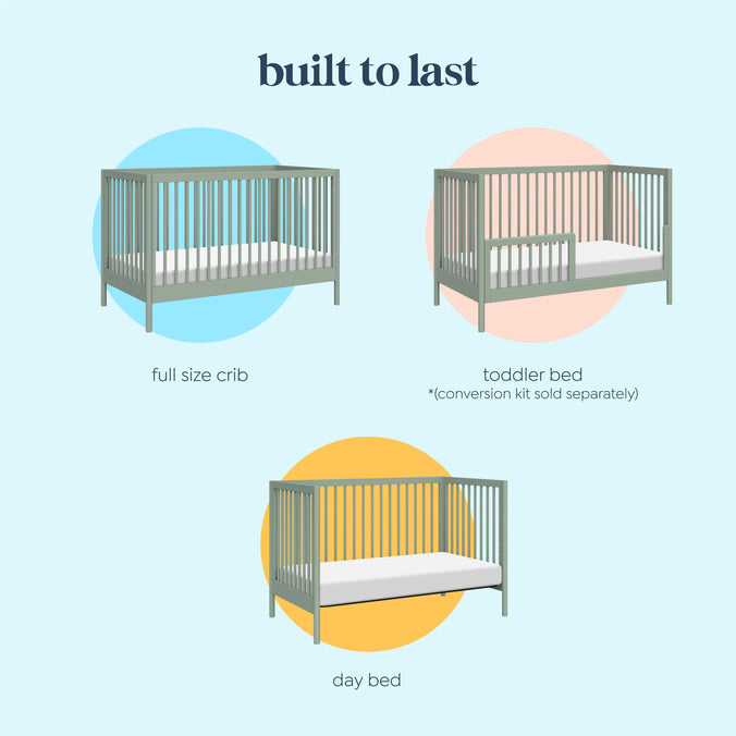 M25101LS,DaVinci,Birdie 3-in-1 Convertible Crib in Light Sage