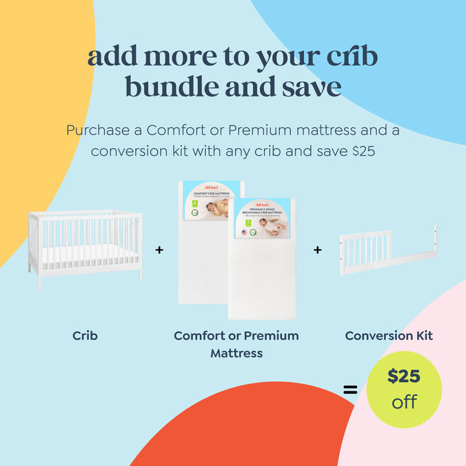 M25101W,DaVinci,Birdie 3-in-1 Convertible Crib in White