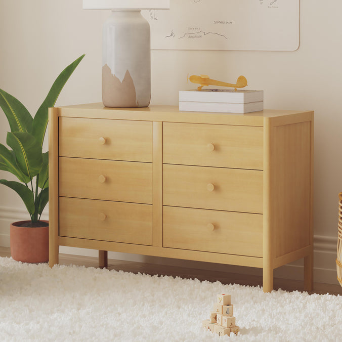 M25126HY,DaVinci,Birdie 6-Drawer Dresser in Honey