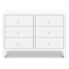 M25126W,DaVinci,Birdie 6-Drawer Dresser in White