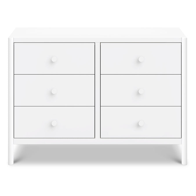 M25126W,DaVinci,Birdie 6-Drawer Dresser in White