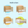 M25141HY,DaVinci,Birdie 4-in-1 Convertible Crib in Honey