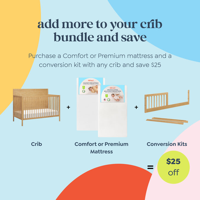 M25141HY,DaVinci,Birdie 4-in-1 Convertible Crib in Honey