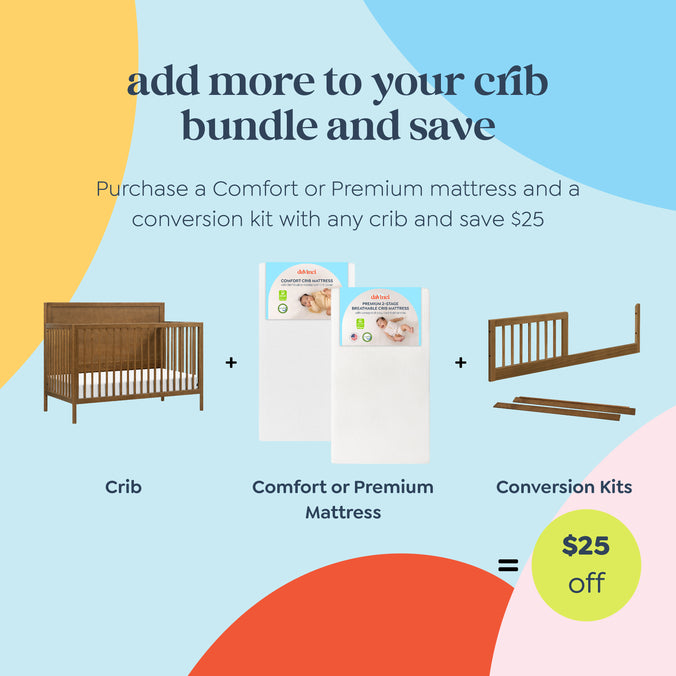 M25141L,DaVinci,Birdie 4-in-1 Convertible Crib in Walnut