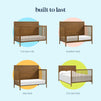 M25141L,DaVinci,Birdie 4-in-1 Convertible Crib in Walnut