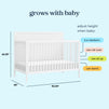 M25141W,DaVinci,Birdie 4-in-1 Convertible Crib in White