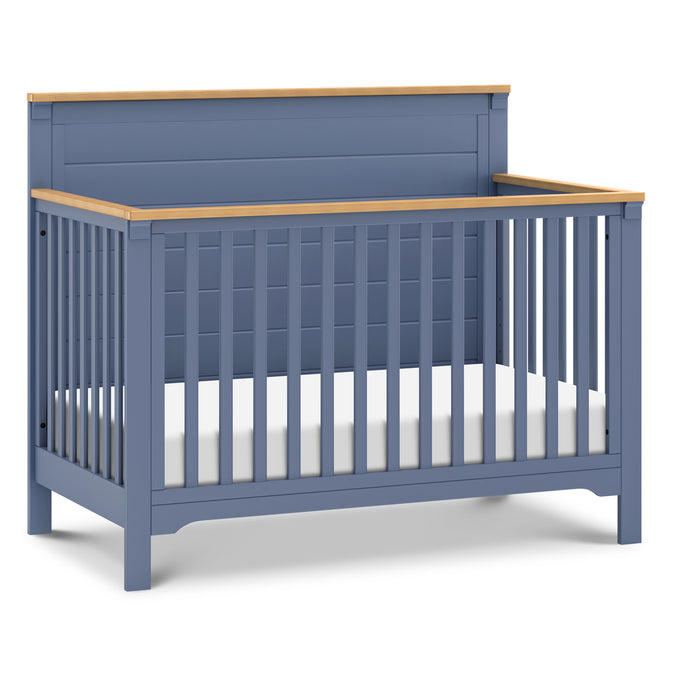 M27201CVBHY,DaVinci,Shea 4-in-1 Convertible Crib in Cove Blue and Honey