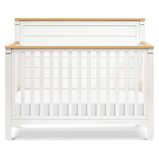 M27201RWHY,DaVinci,Shea 4-in-1 Convertible Crib in Warm White and Honey