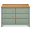 M27226LSHY,DaVinci,Shea 6-Drawer Dresser in Light Sage and Honey