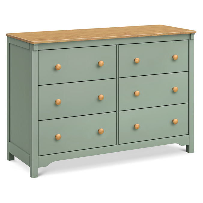 light green dresser Drawers Dresser for Bedroom, 54" Wide Modern Chest Light Green Fluted 7