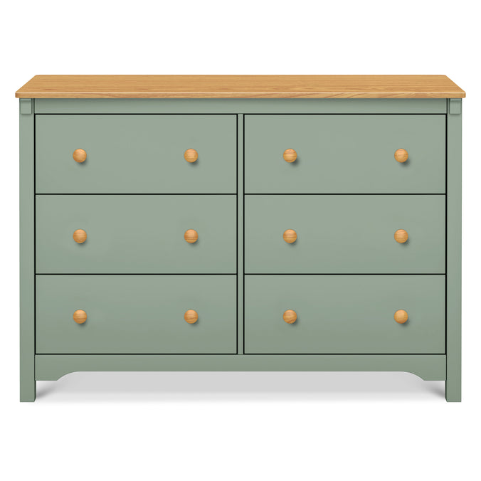 M27226LSHY,DaVinci,Shea 6-Drawer Dresser in Light Sage and Honey