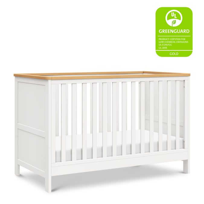 M27242RWHY,DaVinci,Shea 5-in-1 Convertible Crib to Junior Bed in Warm White and Honey
