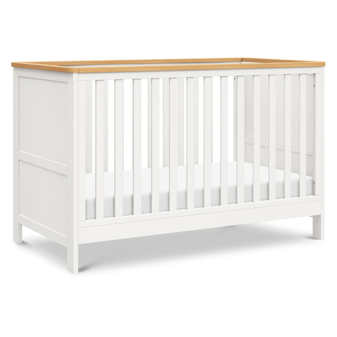 M27242RWHY,DaVinci,Shea 5-in-1 Convertible Crib to Junior Bed in Warm White and Honey