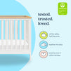 M27242RWHY,DaVinci,Shea 5-in-1 Convertible Crib to Junior Bed in Warm White and Honey