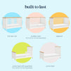 M27242RWHY,DaVinci,Shea 5-in-1 Convertible Crib to Junior Bed in Warm White and Honey