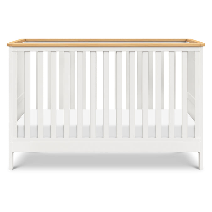 M27242RWHY,DaVinci,Shea 5-in-1 Convertible Crib to Junior Bed in Warm White and Honey