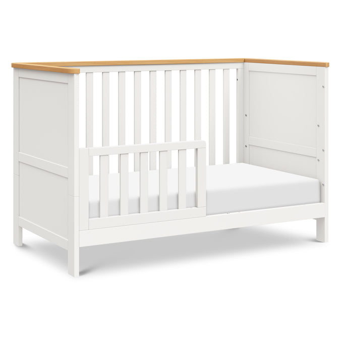 M27242RWHY,DaVinci,Shea 5-in-1 Convertible Crib to Junior Bed in Warm White and Honey