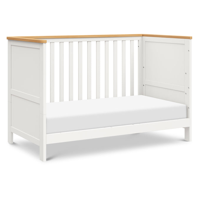 M27242RWHY,DaVinci,Shea 5-in-1 Convertible Crib to Junior Bed in Warm White and Honey