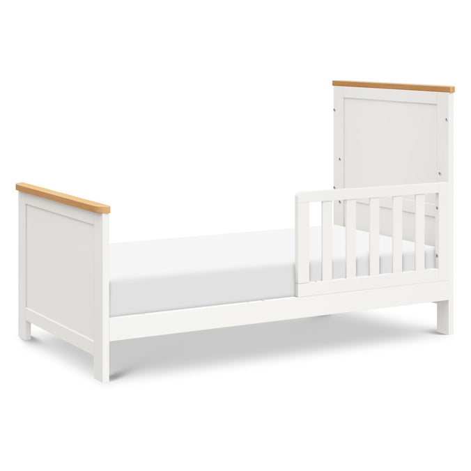 M27242RWHY,DaVinci,Shea 5-in-1 Convertible Crib to Junior Bed in Warm White and Honey