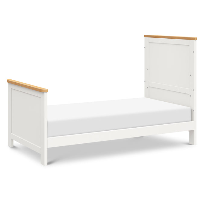 M27242RWHY,DaVinci,Shea 5-in-1 Convertible Crib to Junior Bed in Warm White and Honey