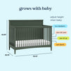 M27301FRGR,DaVinci,Frem 4-in-1 Convertible Crib in Forest Green