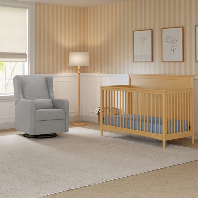 M27301HY,DaVinci,Frem 4-in-1 Convertible Crib in Honey
