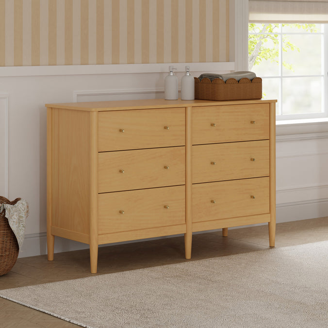 M27326HY,DaVinci,Frem 6-Drawer Dresser in Honey
