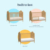 M27342HY,DaVinci,Frem 3-in-1 Convertible Crib in Honey