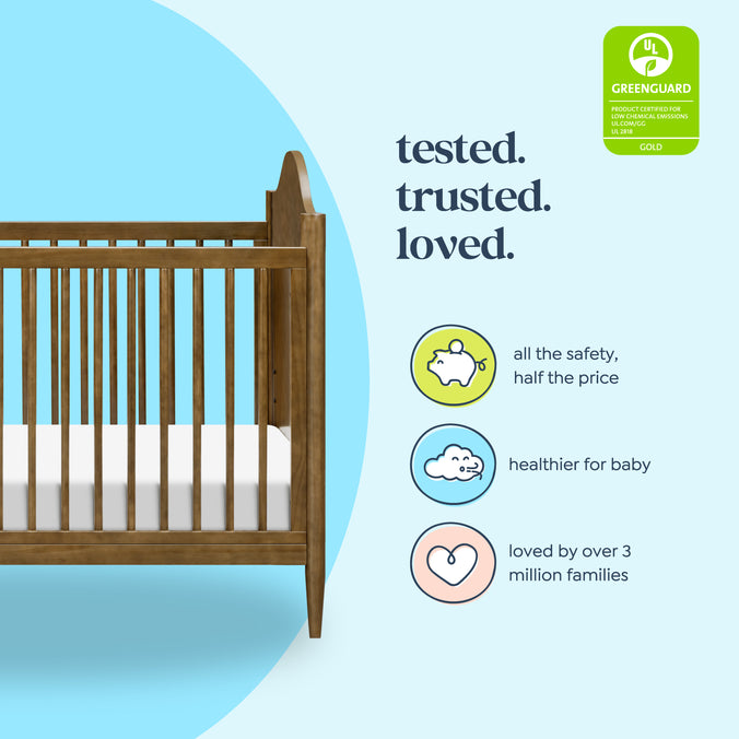 M27342L,DaVinci,Frem 3-in-1 Convertible Crib in Walnut