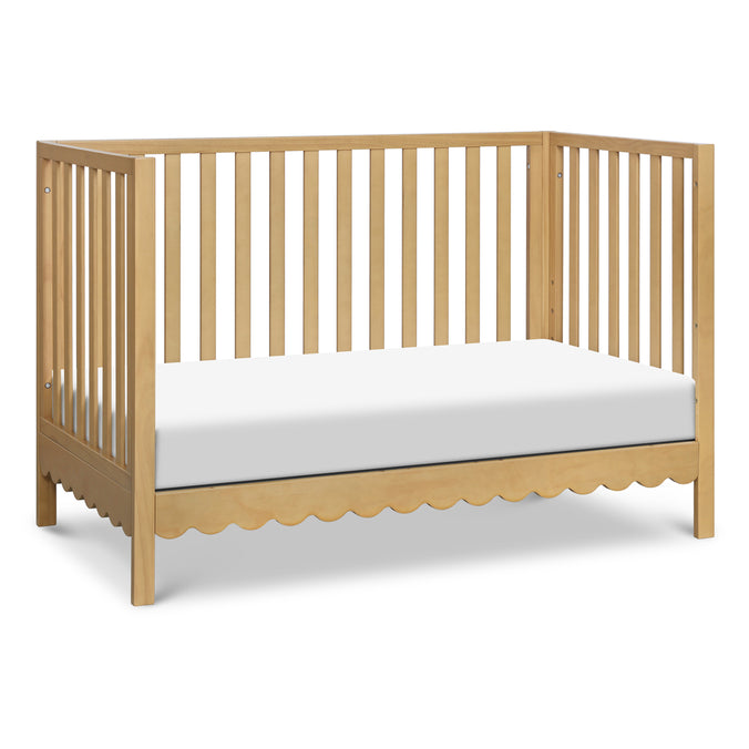 M27801HY,DaVinci,Sammy Scallop 4-in-1 Convertible Crib in Honey