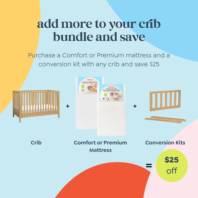 M27801HY,DaVinci,Sammy Scallop 4-in-1 Convertible Crib in Honey
