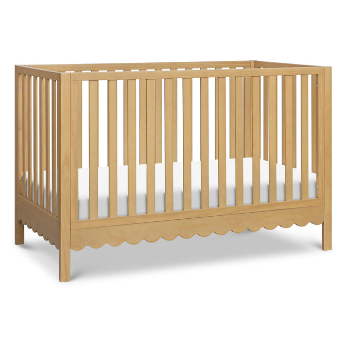 M27801HY,DaVinci,Sammy Scallop 4-in-1 Convertible Crib in Honey