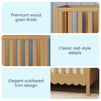 M27801HY,DaVinci,Sammy Scallop 4-in-1 Convertible Crib in Honey
